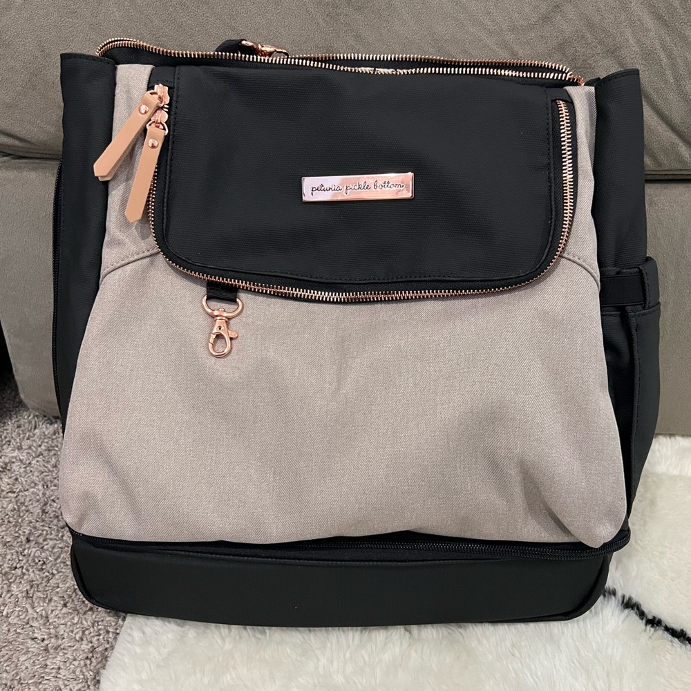 Petunia Pickle Bottom Pivot Pack in Black/Sand